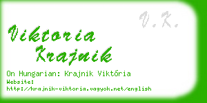 viktoria krajnik business card